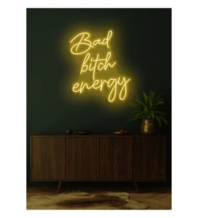 Bad bitch energy Yazılı Neon Tabela