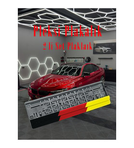 Almanya Desenli Plakalık Pleksi