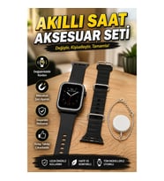Akıllı Saat Kordon Seti ve Şarj Aparatı Değiştirilebilir Aksesuar Paketi