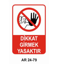 İŞ GÜVENLİĞİ UYARI LEVHASI 1 ADET PVC 21 X 29CM