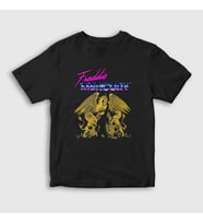 Presmono Unisex Çocuk Siyah Queen Freddie Mercury T-Shirt 34532tt
