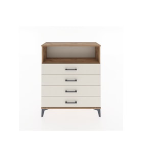 Arges Şifonyer Tek Raflı 4 Çekmeceli 88x30x106 Çam-Aytaşı