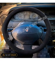Renault Megane 1 Dikme Direksiyon Kılıfı Alcantara Süet Monza Black -RTE-RXE-Coupe 1996-2003