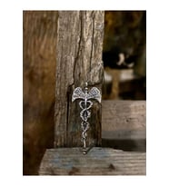 Caduceus Hermes'in Asası Gümüş Kolye