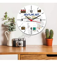 Avukat Sarı Tasarım Duvar Saati