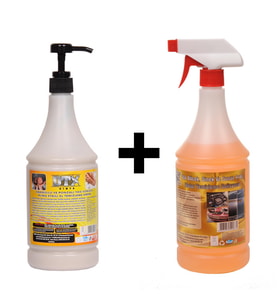Granüllü El Temizleme Kremi (Sabunu) 1 kg & Oto Böcek, Sinek Temizleme İlacı Konsantre (1/5) 1 Litre