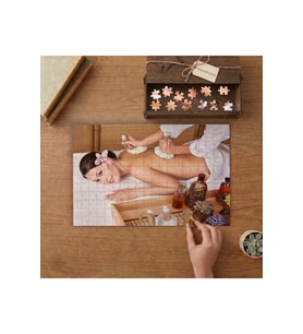 Spa - Masaj- Rahatlama Tasarımı 240 parça Ahşap Puzzle Ahşap Kutuda MP00022