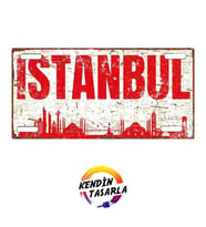 Kişiye Özel Tasarım Vintage Tabela Metal Levha - 14,5x29,5cm (,Hediye,Paketi Yapılır,Not Yazılır)
