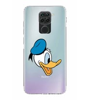 Xiaomi Redmi Note 9  Kamera Korumalı Kapak Donald Duck Tasarımlı Şeffaf  Kılıf