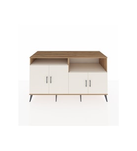 Kronos Konsol 4 Raflı 4 Kapaklı 176x59x99 Çam-Aytaşı