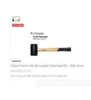 Ceta Form L16-30 Lastik Tokmak 55 - 300 Mm