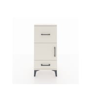 Arges Komodin Tek Raflı 2 Çekmeceli Tek Kapaklı 44x30x96 Aytaşı-Aytaşı