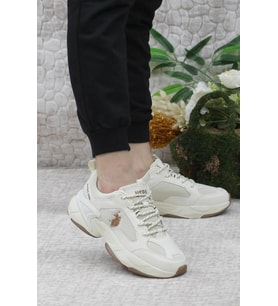 U.S Polo Assn. MAYBE WMN 4FX 101513510 Kadın Yürüyüş ve Koşu Ayakkabısı Bej 36-40