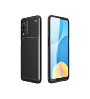 Oppo A54 4g Kılıf Auto Focus Karbon Kapak - Siyah