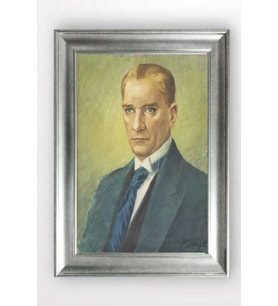 Gümüş Çerçeveli Atatürk Tablo a761