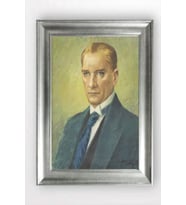 Gümüş Çerçeveli Atatürk Tablo a761