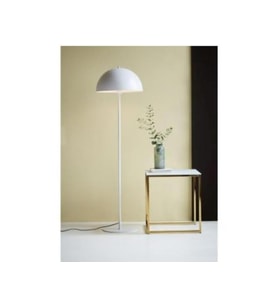 mylights   modern  metal mat beyaz lambader köşe lambası  en 40 cm (Siyah)