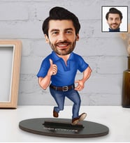 Kişiye Özel Baba 4 Tasarımlı Karikatürlü Biblo