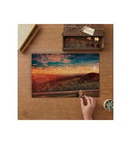 Günbatımı Doğa Manzarası Tasarımı 240 parça Ahşap Puzzle Ahşap Kutuda MP04269