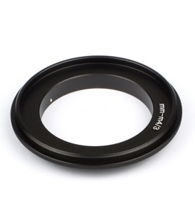 Panasonic Ve Olympus Micro 4/3 İçin 62mm Ters Objektif Adaptörü (Siyah)