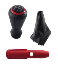 Peugeot 206 306 Vites Topuzu ve Körüğü Set 206 kırmızı