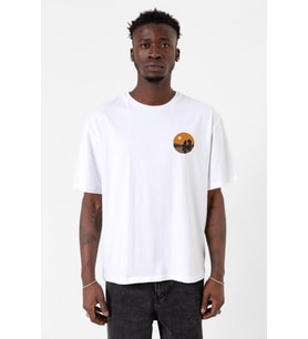 One Piece Anime Thousand Sunny Beyaz Erkek Oversize Tshirt