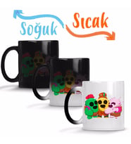 Spike Family Brawl Stars Sihirli Kupa Bardak Porselen