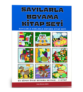 Sayılarla Boyama Seti (2 Kitap 64 Süper BOYAMA)
