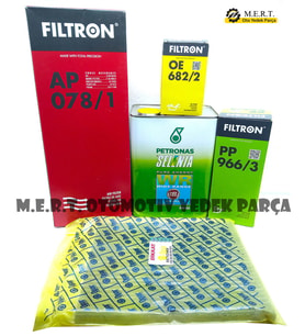 Fiat Punto 1.3 Euro 5 Yağ Bakım Filtre Seti 2012-2015 Filtron