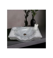 Ferah Gri Mermer Saray Dizayn Lavabo-155