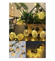 Periboia 2m 10 Led 2 Kademeli Ananas Led Işık Pilli (Çok Renkli)