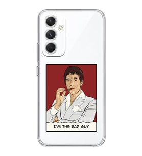 Samsung Galaxy A54 Uyumlu Scarface Tony Montana Tasarımlı Şeffaf Telefon Kılıfı
