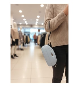 Portföy Stil Çift Gözlü Makyaj ve El Çantası-Dokulu Model