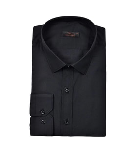 Erkek Silim Fit Uzun Kol Armürlü Gömlek BGL-ST03303 (Siyah)