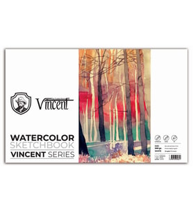 Vincent Watercolor Sketchbook White Suluboya Blok 300 gr 20x40 cm 10 Sayfa 