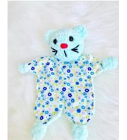 Uykucu Kedicik Uyku Arkadaşı Amigurumi Organik Oyuncak