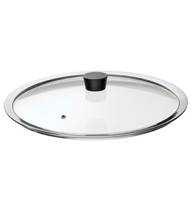 Tencere kapağı, paslanmaz çelik-cam, 33 cm