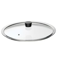 Tencere kapağı, paslanmaz çelik-cam, 33 cm