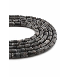Larvakit Doğal Taş Parlak Silindir Kesim 6x10mm Dizi [AA]