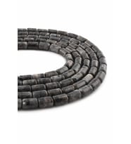 Larvakit Doğal Taş Parlak Silindir Kesim 6x10mm Dizi [AA]