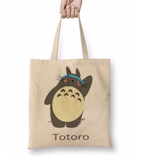 Totoro 04 Bez Çanta Uzun Saplı