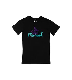 Mermaid Siyah Tişört