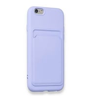 ALPERENILT iPhone 6-6s Cardy Soft Kartlık Soft Kılıf (Lila)