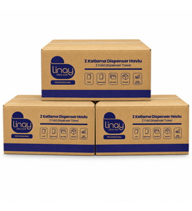Linay Ultra Soft Z Katlama Dispenser Havlu 2 Katlı 200 Yaprak 36 Paket – 3 Koli