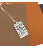 925 Ayar Gümüş  Justice Tarot Kolye