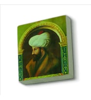 Fatih Sultan Mehmet (Değiştirilmiş çizim)  Baskılı Doğaltaş  Magnet(KRT-089)
