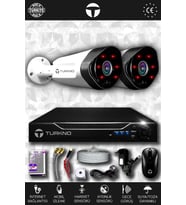 TURKNO 2 Kameralı Galia 2 Dış Kamera Set HDD'siz Full HD Gece Görüşlü Güvenlik Kamerası Sistemi