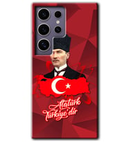 Galaxy S24 Ultra Kılıf HD Desen Baskılı Kılıf - Atatürkiye