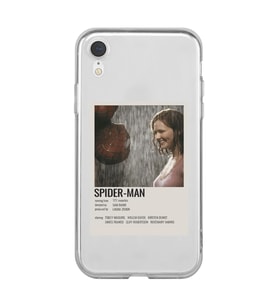 Iphone XR Uyumlu Spider Man Poster Tasarımlı Şeffaf Telefon Kılıfı