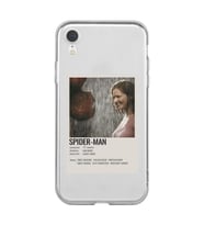 Iphone XR Uyumlu Spider Man Poster Tasarımlı Şeffaf Telefon Kılıfı